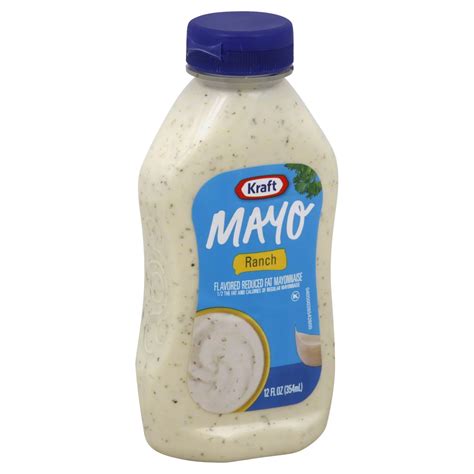 Kraft Mayo Reduced Fat Ranch Mayonnaise Squeeze Bottle Shop Mayonnaise And Spreads At H E B