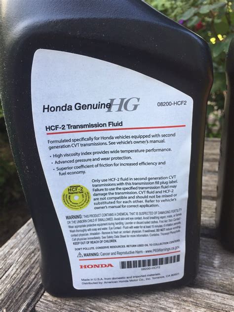 Bottles Genuine Honda Oem Hcf Transmission Fluid Hcf Ebay