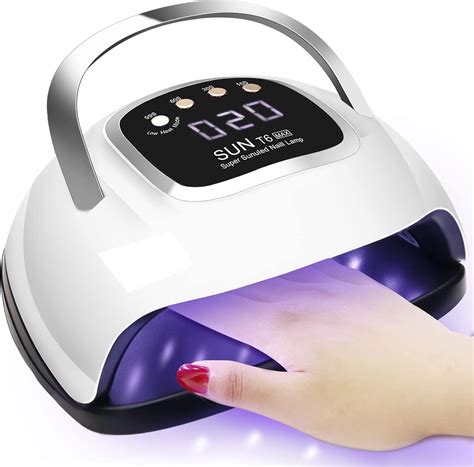 Lampe Uv Ongles Gel W Lke Avec Poign E Minuteries Cran Lcd Hd