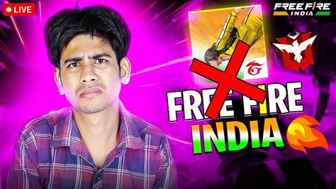 Free Fire India Is Not Coming Today L Free Fire Live Youtube