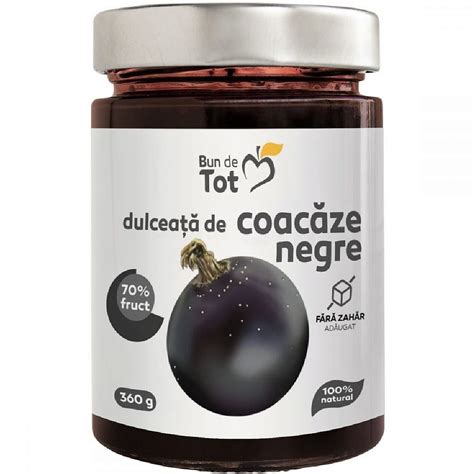 Dulceata De Coacaze Negre Fruct Fara Zahar G Bun De Tot Emag Ro