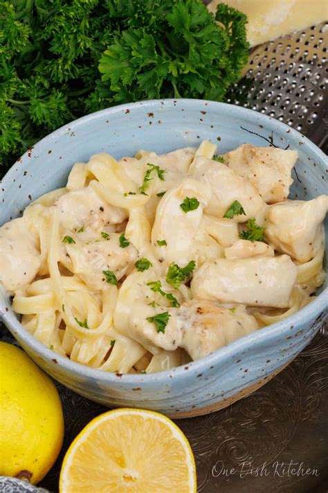 Chicken Alfredo Recipe Single Serving One Dish Kitchen