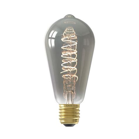 Calex Filament Rustic Spherical Tubular St64 Titanium E27 Dimmable 136