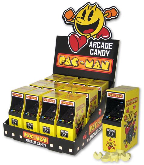 Pac Man Arcade Tin W Strawberry Candy In Display