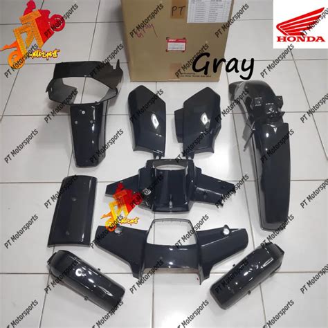 Honda BSH Ex5 Dream Cover Set Gray Grey Kelabu Full Set Original Lazada