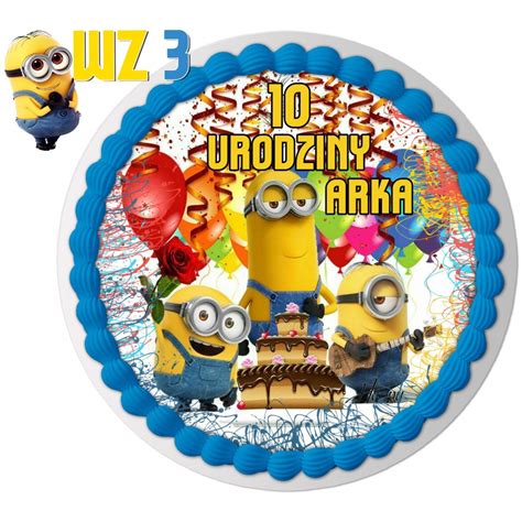 Op Atek Na Tort Minionki Minions Dzie Dziecka Y