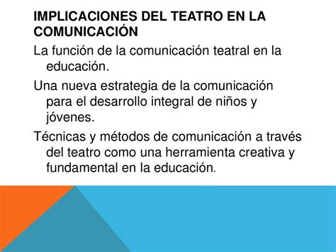 Importancia Del Teatro En La Educacion