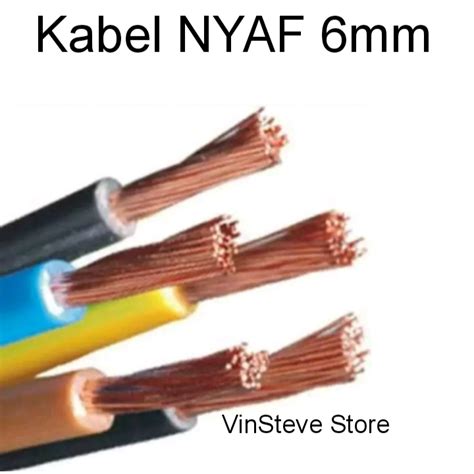 Jual Kabel Listrik Serabut Tunggal NYAF 6 Mmsq Harga Per Meter