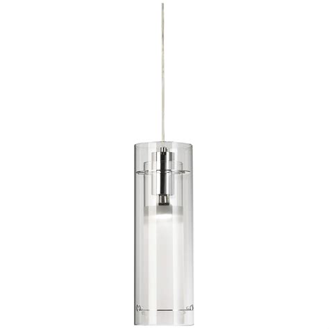 Et2 Clear Cylinder 5 12w Frosted Glass Pendant Light 36544 Lamps