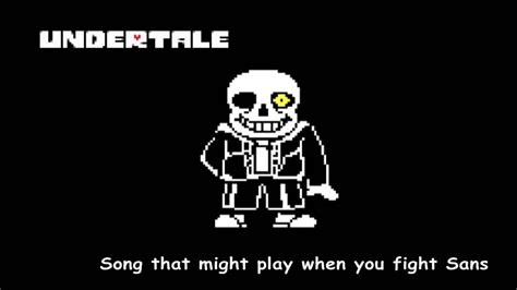 Remaster Undertale Song That Might Play When You Fight Sans Youtube