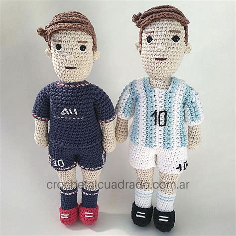 Amigurumi Al Crochet De Lionel Messi Crochet Al Cuadrado