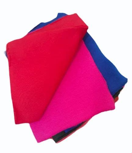 Red Plain Polycotton Fleece Fabric At Kg In Ludhiana Id