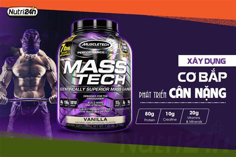 MUSCLETECH MASS TECH 7LBS 3 2KG DINH DƯỠNG CHO MỖI NGÀY