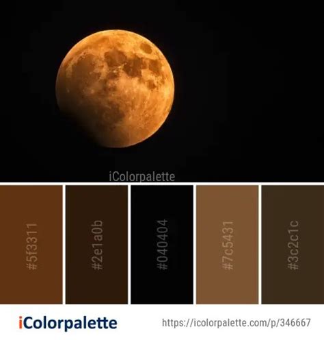 Color Palette Ideas From Moon Astronomical Object Atmosphere Image