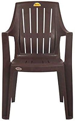 Supreme Turbo Spine Care Plastic Chair Brown Set Of 2 Amazon In