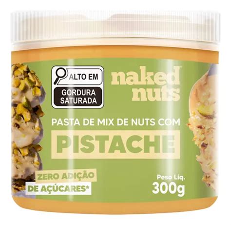 Pasta Naked Sabor Pistache 300g Amendoim Castanha Mix Nuts MercadoLivre