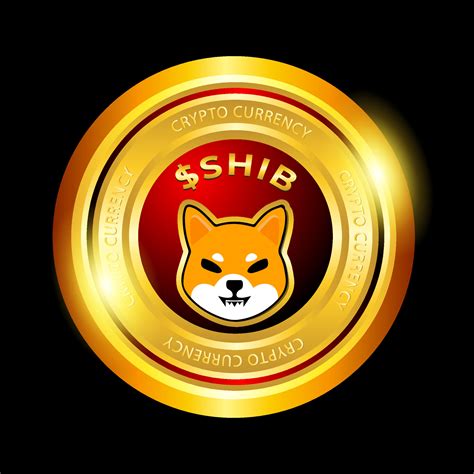 Shiba Inu SHIB Gold Coin Crypto Currency Icon 13249924 Vector Art At