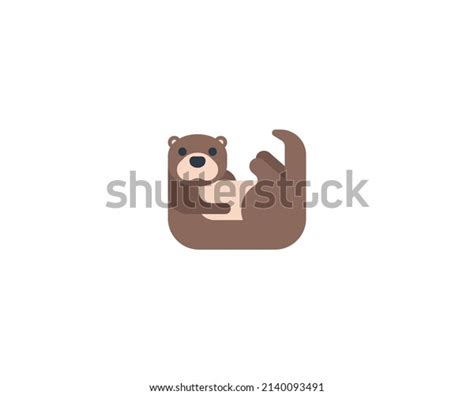 Otter Vector Isolated Icon Otter Emoji Stock Vector (Royalty Free) 2140093491 | Shutterstock