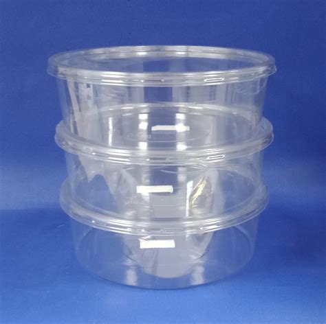 Transparent Round Pet Container For Food Storage At Piece In New Delhi