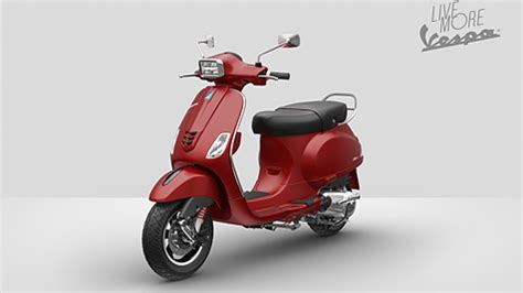 Vespa Sxl Matte Red Colour All Sxl Colour Images Bikewale