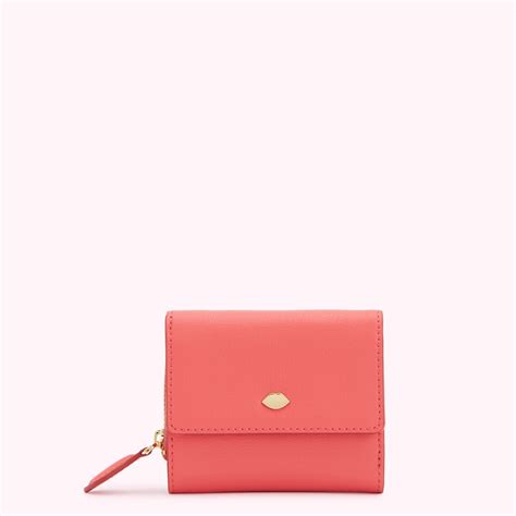 Coral Leather Jodie Wallet Designer Accessories