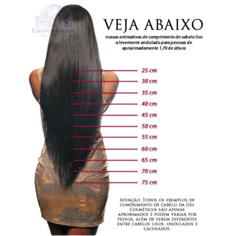 Cabelo Humano 45 Cm 50 Gramas Levemente Ondulado Natural Castanho No