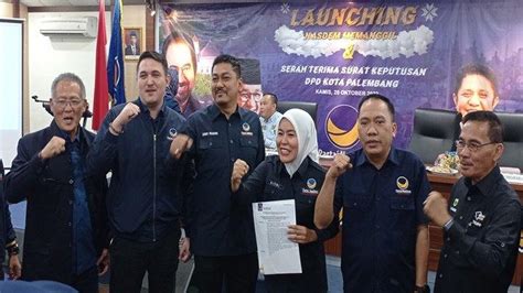 Fitrianti Agustinda Resmi Pimpin Nasdem Palembang Ini Target Finda