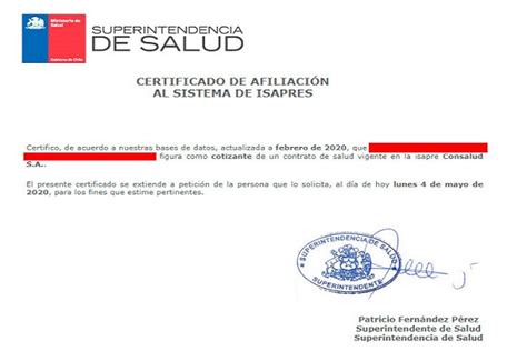 Qu Es El Certificado De Isapre Y D Nde Se Obtiene Certificados De