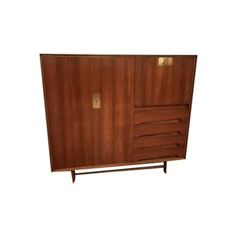 Credenza Vintage In Legno Di Teak E Ottone Deesup