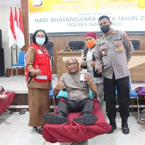 Hari Bhayangkara Ke Polres Tanah Karo Gelar Bakti Kesehatan Donor Darah