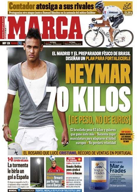 Portada Del Diario Marca Con Neymar