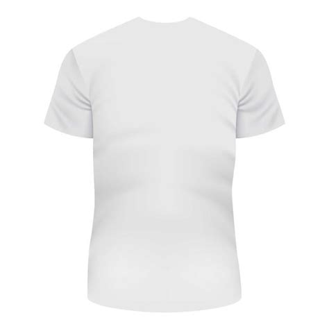 Tshirt Back Mockup Vector Art PNG, Back Of White Tshirt Mockup Realistic Style, Clothes Clipart ...