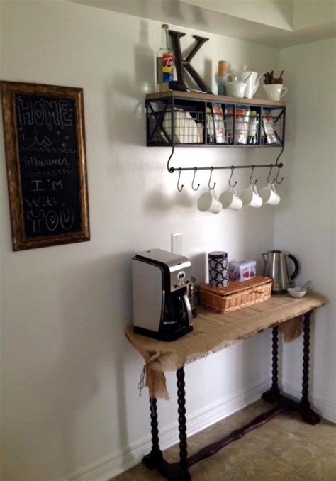 Small Coffee Corner Coffee Bar Design Coffee Bar Home Diy Coffee Bar