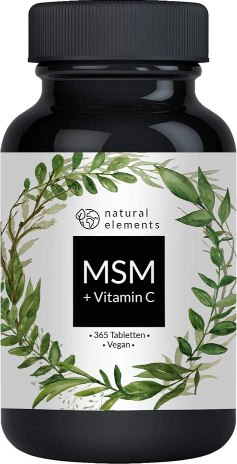 Msm Mg Nat Rliches Vitamin C Tabletten Statt Kapseln