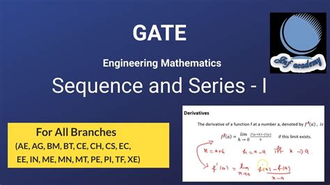 Gate Engineering Mathematics Sequence And Series Concept Part