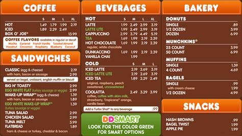 Dunkin Donuts Digital Menu On Behance