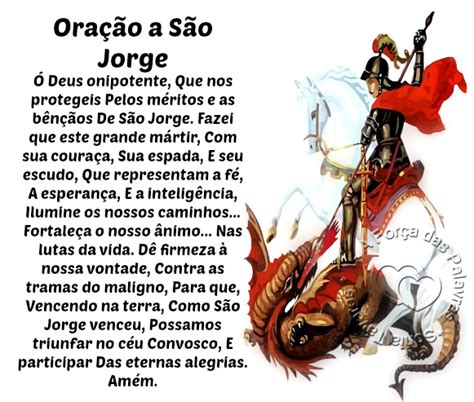 Ora O A S O Jorge Deus Onipotente Que Nos Protegeis Imagem