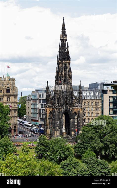 The Scott Monument In Edinburgh City Centre East Princess Street