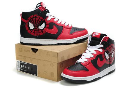 Cartoon High Tops Nike: The Amazing Spider-Man Nikes Spiderman SB Dunks ...