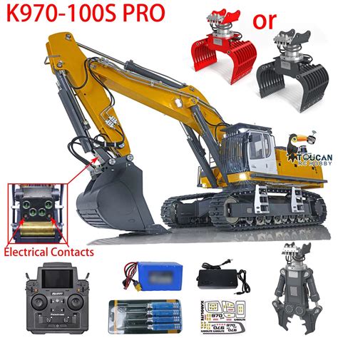 Upgraded Kabolite K970 100S Pro RC Excavator 1 14 Remote Control