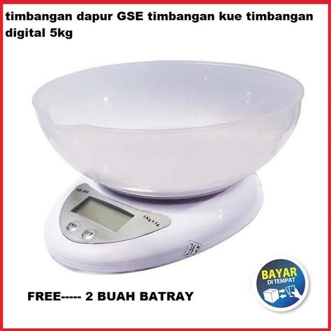 Jual Timbangan Dapur GSE Timbangan Kue Timbangan Digital 5kg Shopee