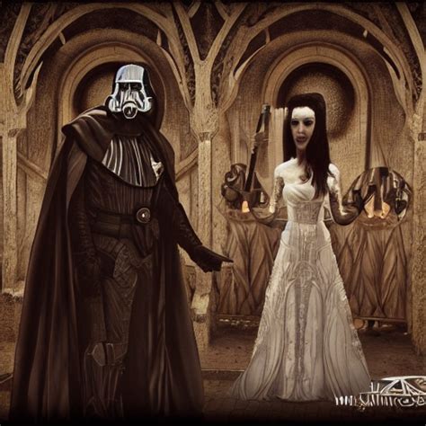 Krea Ai Sith Lord Wedding Intricate Detail Royo Klimt