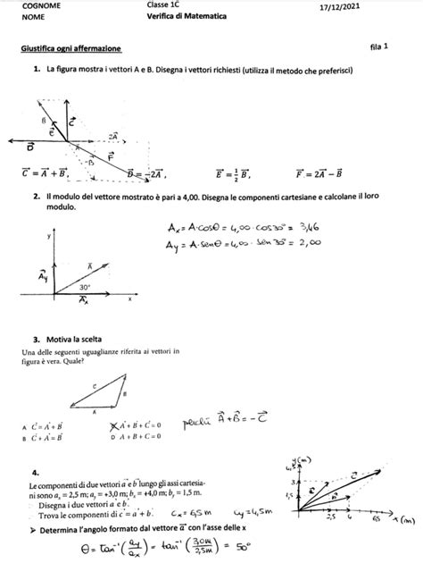 Verifica Svolta Di Fisica Primo Anno Liceo Scientifico Prove D Esame