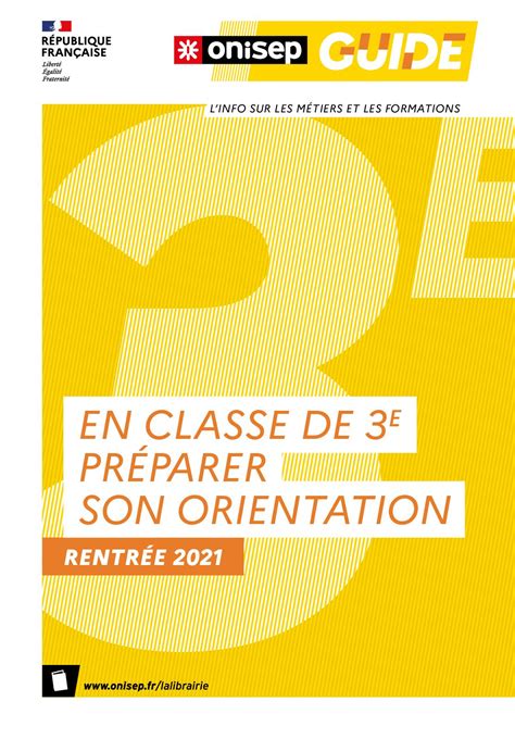 Calaméo Guide National 3e Rentree 2021 ONISEP CRETEIL