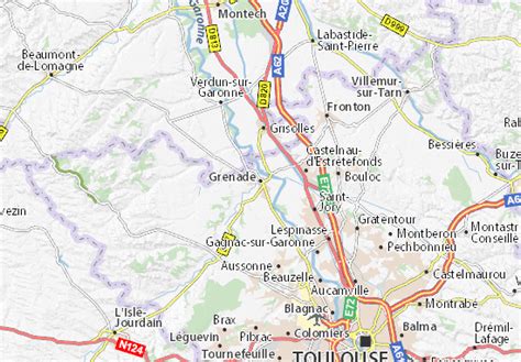 Michelin Landkarte Grenade Stadtplan Grenade Viamichelin