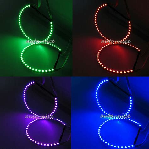 Rgb Multi Color Led Angel Eye Halo Rings For Bmw E E Series