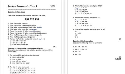 Grade 6 Math Term 3 Revision Questions And Answers • Teacha