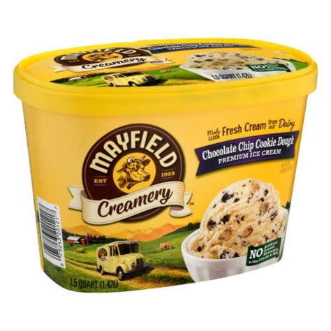 Mayfield Creamery Chocolate Chip Cookie Dough Ice Cream 1 5 Qt Smith