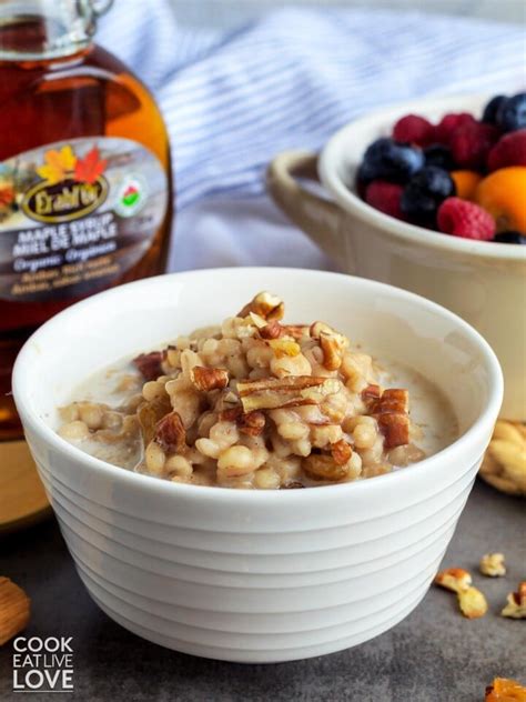 Breakfast Barley Porridge Recipe - Cook Eat Live Love