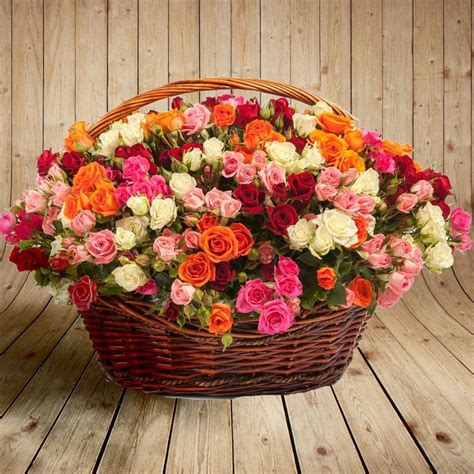 Розы В Корзине Фото На День Рождения — Mixyfotos.ru